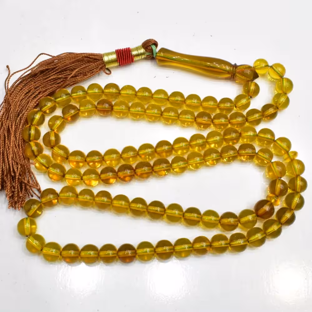 تسبیح سندلوس 100 دانه (101 دانه) کد 1077 بودار گرد آلمانی (تراش هنگ کنگ) نفیس و زیبا آقابزرگ