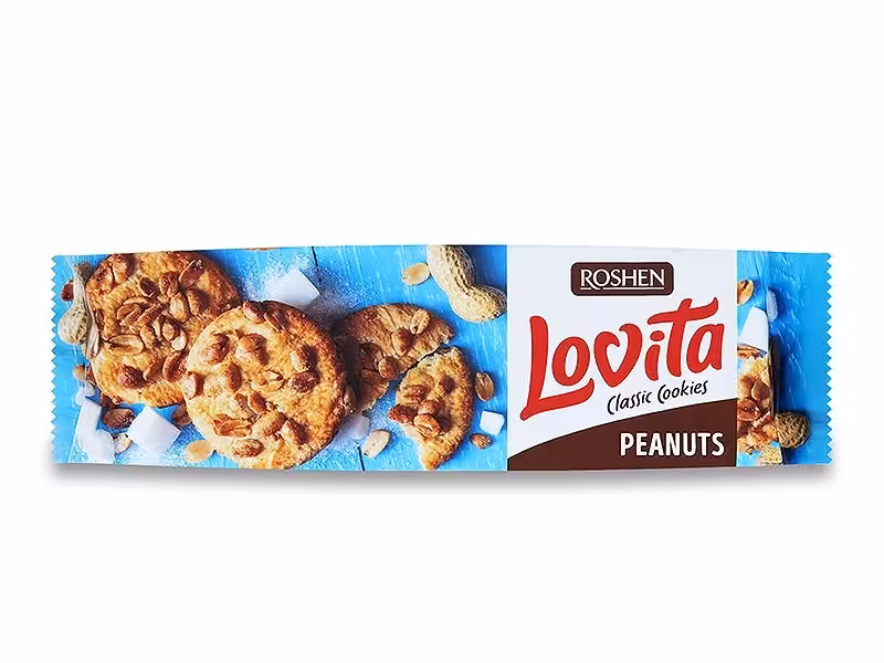 کوکی با مغز بادام زمینی لاویتا روشن 150 گرم