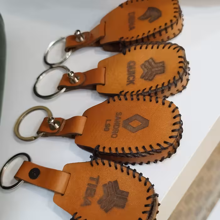 کاور سویچ چرمی ماشین کاور ریموت اتومبیل چرم طبیعی دستدوز