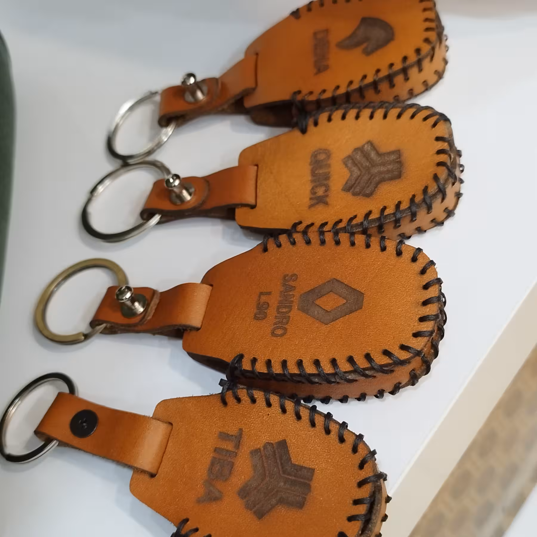 کاور سویچ چرمی ماشین کاور ریموت اتومبیل چرم طبیعی دستدوز