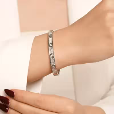 دستبند (مستر کوآلیتی) TRENDY نگین دار کارتیر sku144