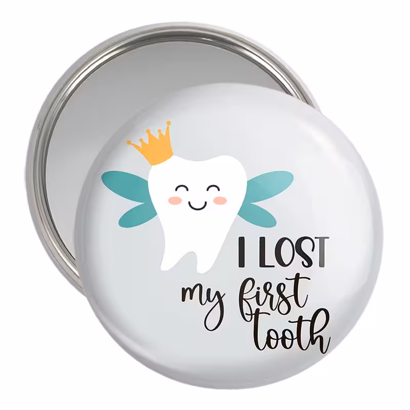 آینه جیبی خندالو مدل جشن دندونی پسرونه  کد 10948