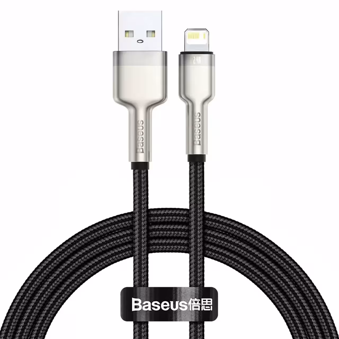 کابل تبدیل USB به لایتنینگ بیسوس مدل CALJK با جریان 2.4 آمپر و طول 1 متر