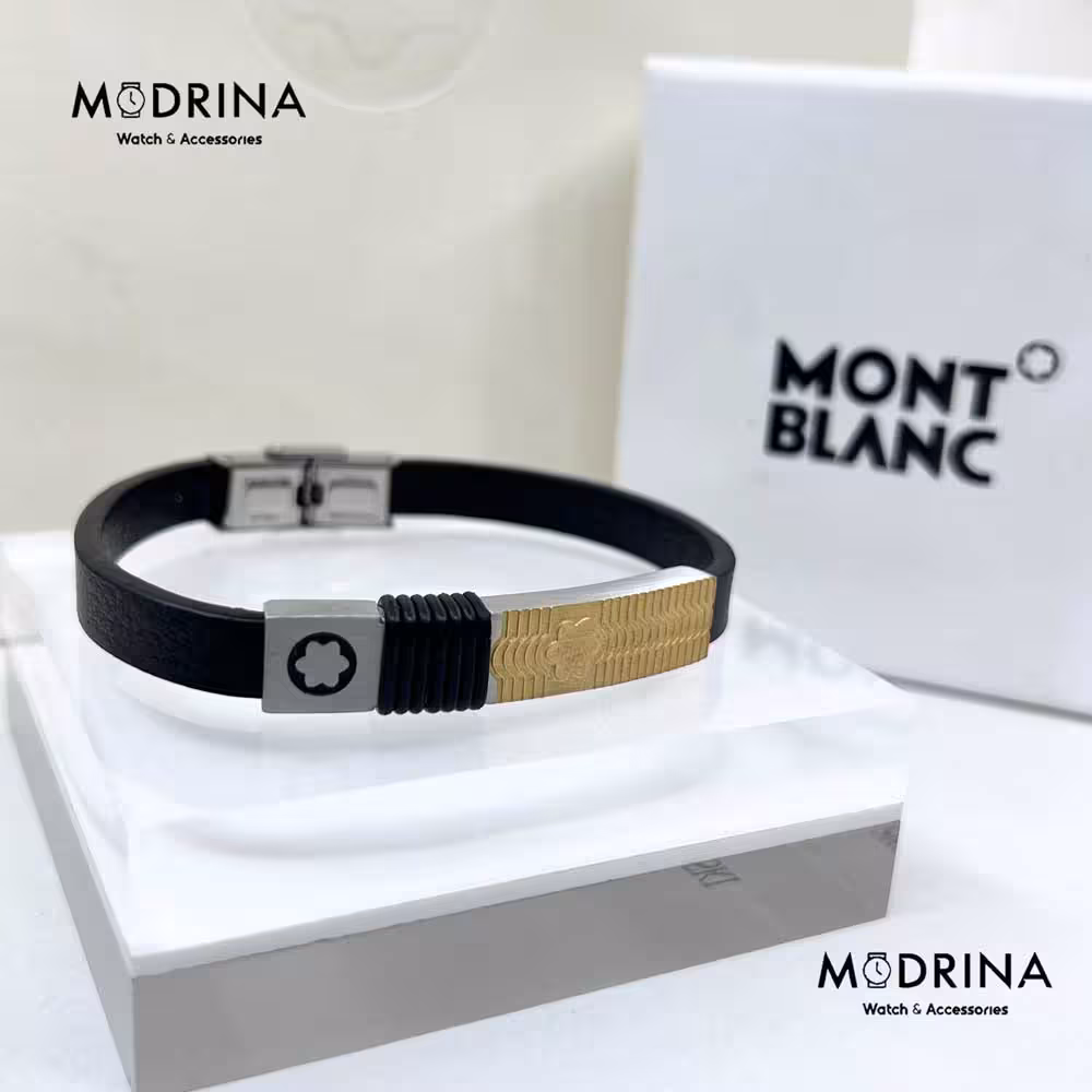 دستبند مون بلان طلایی سیلور