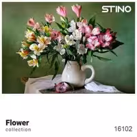 پازل شیشه ای استینو 260 تکه طرح گل (کد 16102)،(باجعبه)