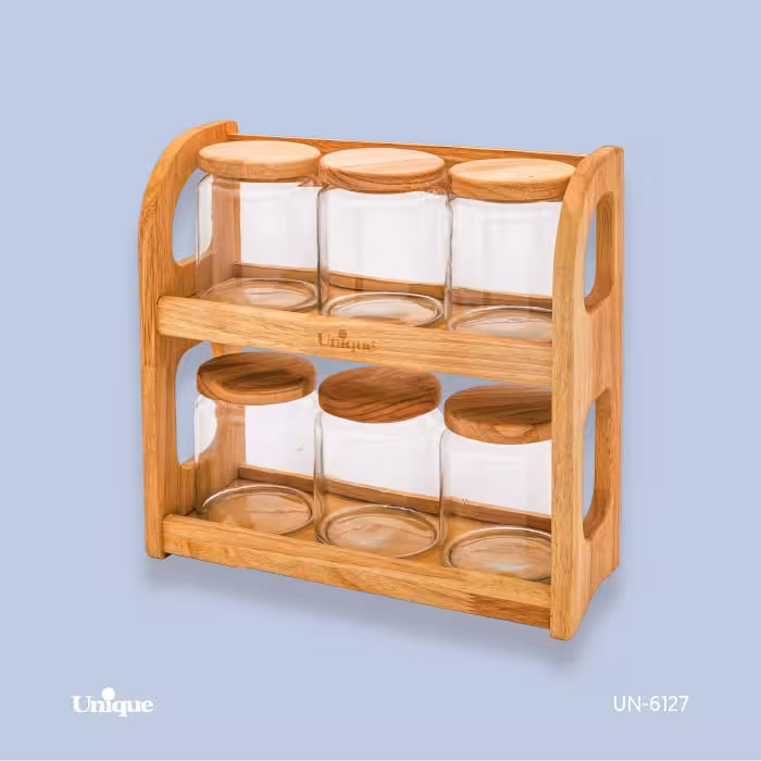 ست پاسماوری حبوبات 2 طبقه 6تایی یونیک کد 6127