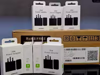 کله شارژ (آداپتور) 25 واتی رو کارتنی پک جدید سامسونگ Samsung  Charger 25W