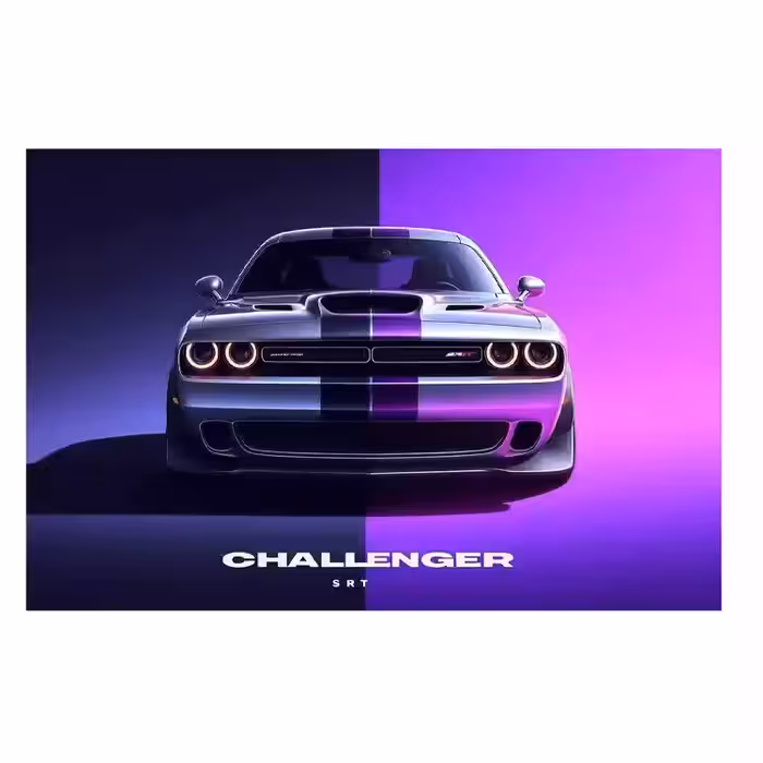تابلو طرح ماشین چلنجر