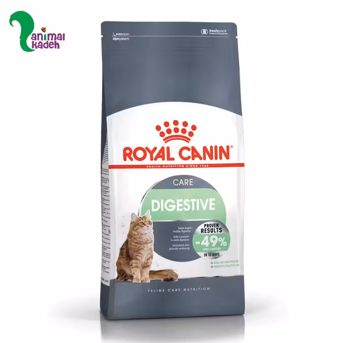 غذا خشک گربه بالغ رویال کنین مدل دایجستیو کر برای گوارش حساس (400 گرمی)