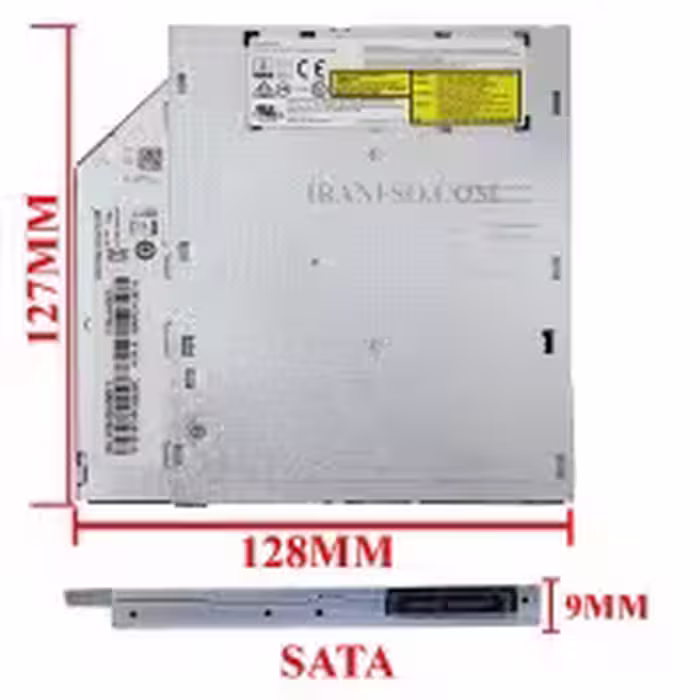 درایو لپ تاپ دی وی دی رایتر توشیبا-سامسونگ Sata Superslim E1 9mm ریفر-شش ماه گارانتی