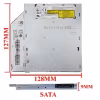 درایو لپ تاپ دی وی دی رایتر توشیبا-سامسونگ Sata Superslim E1 9mm ریفر-شش ماه گارانتی