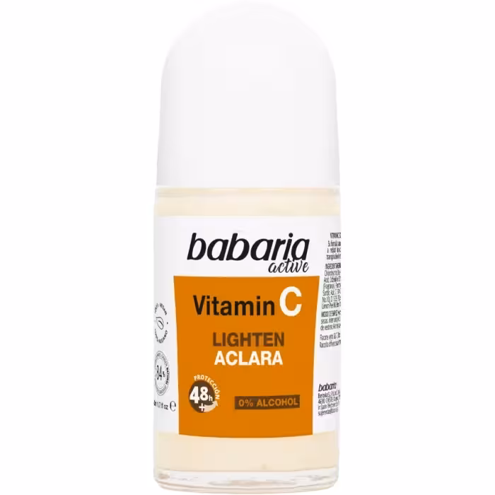 مشخصات، خرید و قیمت مام ضد تعریق باباریا مدل Vitamin C مناسب انوع پوست حجم 50 میل ⭐️ ویان مارکت