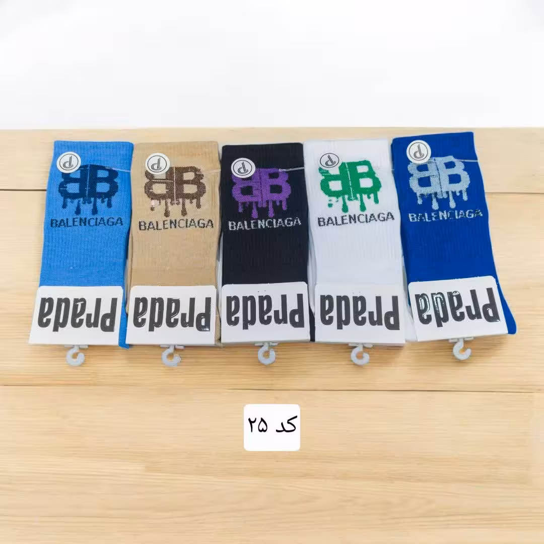 جوراب ساقدار کش انگلیسی فانتزی پنبه ترک کد 25