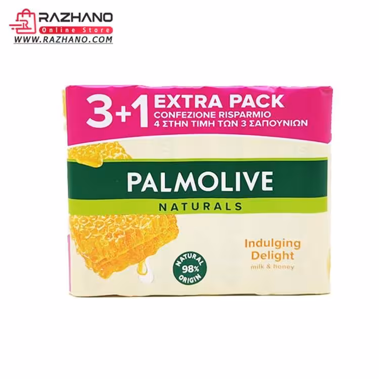 صابون پالمولیو PALMOLIVE مدل عصاره عسل بسته 4 عددی