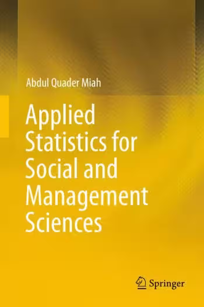 خرید و دانلود نسخه کامل کتاب Applied Statistics for Social and Management Sciences