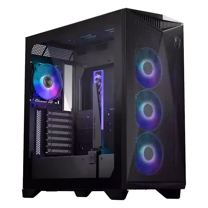خرید و قیمت کیس ام اس آی گیمینگ مدل MPG GUNGNIR 300R AIRFLOW Black
