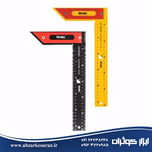 گونیای مهندسی لبه‌دار استیل 40 سانتی‌متری Ronix مدل RH-9763