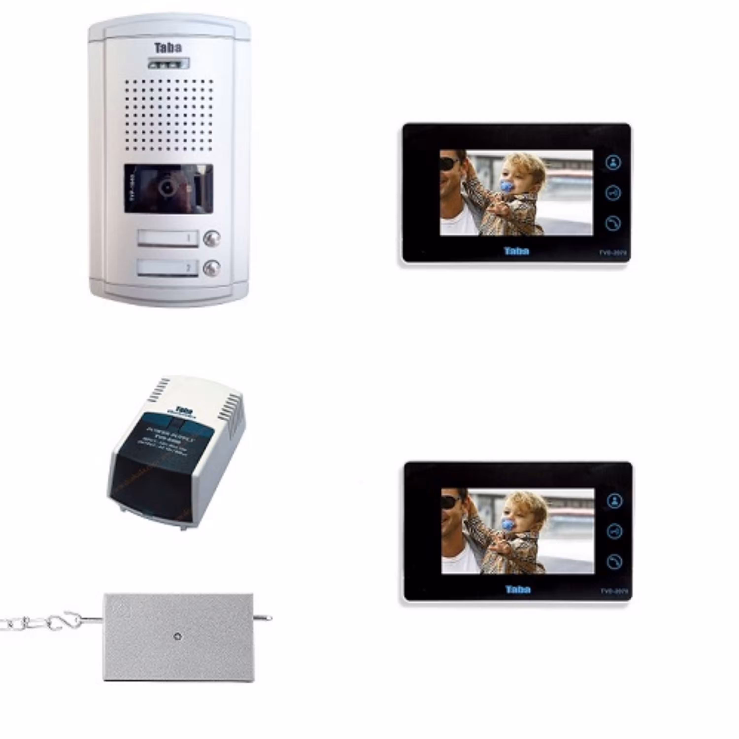 پک 2 واحدی تصویری با مانیتور 2070 تابا الکترونیک