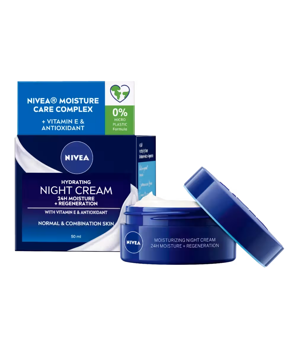 مرطوب کننده شب نیوا (NIVEA) Moisturising Night Cream 24H