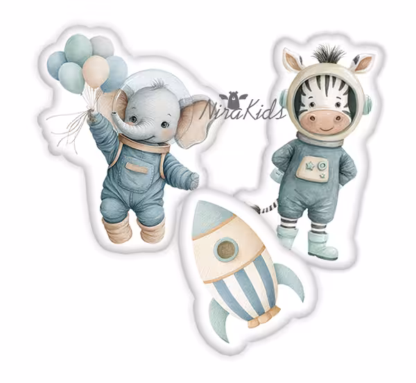 کوسن فانتزی طرح حیوانات فضانورد