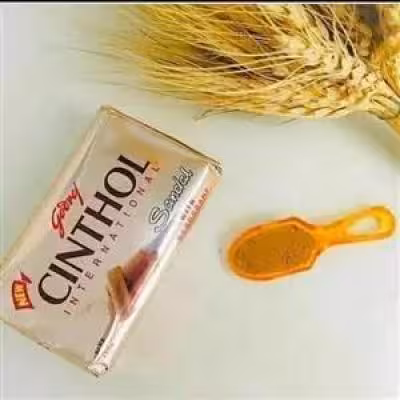صابون صندل اصل مدل زردچوبه برند(cinthol)