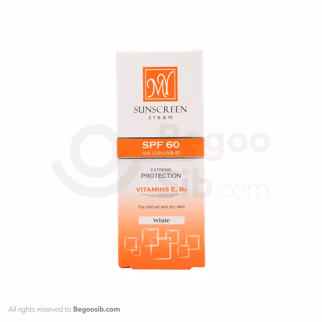 کرم ضد آفتاب SPF60 بی رنگ مای مناسب پوست های معمولی و خشک 50 میلی لیتری