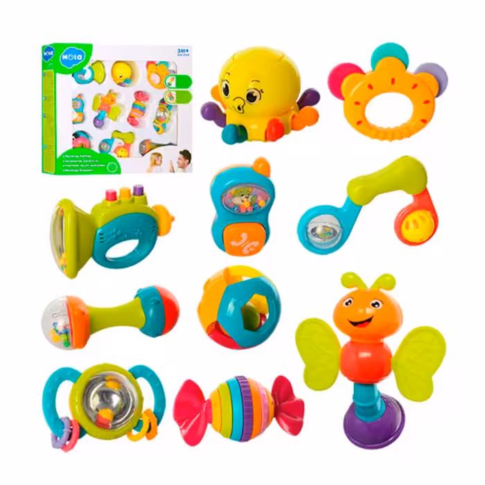 جغجغه 10 عددی کد 939 برند هولی تویز