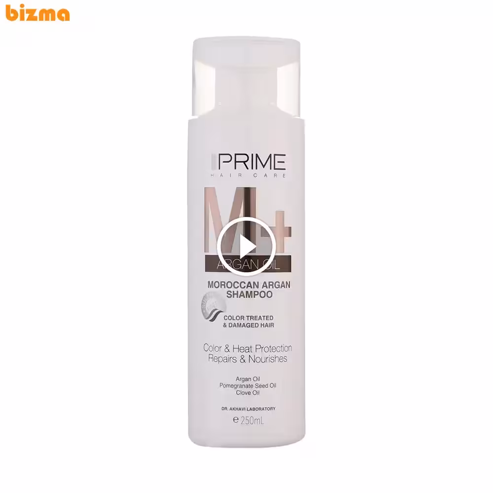 شامپو تقویت کننده و مغذی پرایم مدل M  Argan Oil حجم 250 میلی لیتر