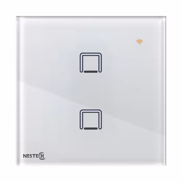 کلید لمسی هوشمند دو پل ترکیبی Zigbee نستک سری INNOVA کد NE5MS01XG1