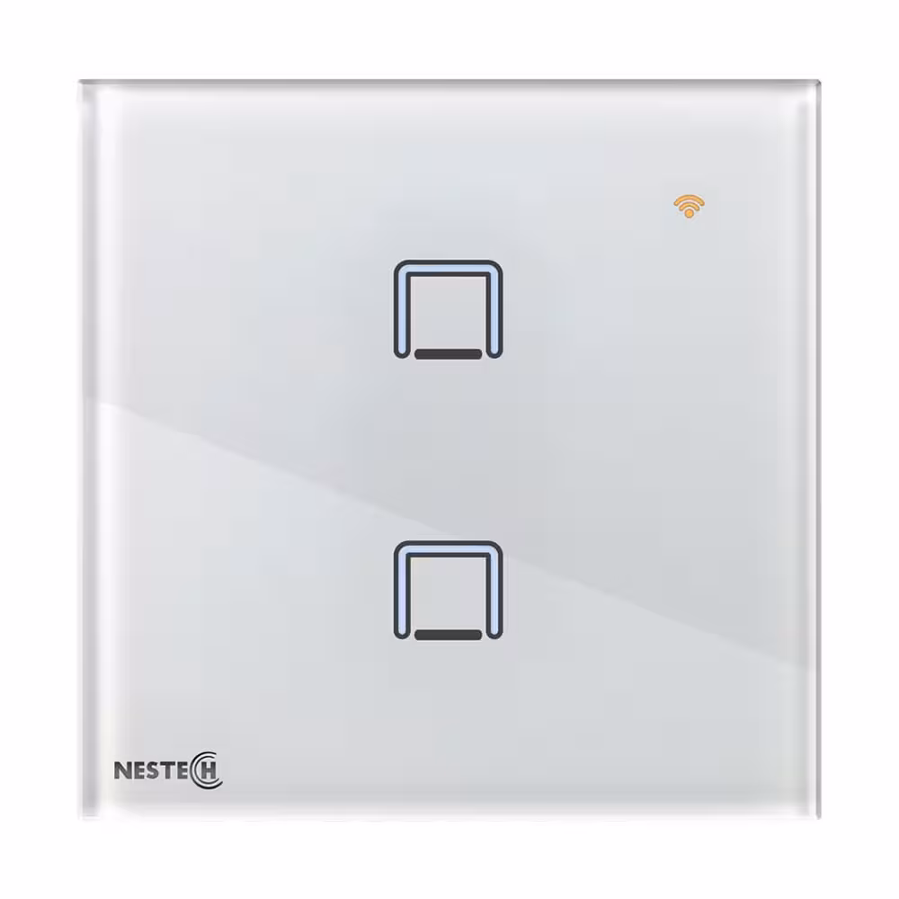کلید لمسی هوشمند دو پل ترکیبی Zigbee نستک سری INNOVA کد NE5MS01XG1