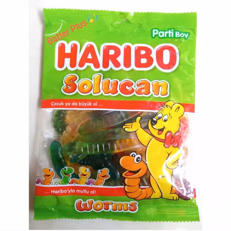 پاستیل هاریبو Haribo طرح Solucanبسته ی 160 گرمی  ترکیه | amazonchi