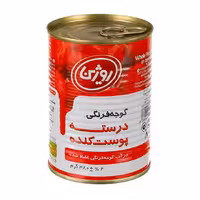 کنسرو گوجه فرنگی درسته پوست کنده روژین 380 گرمی