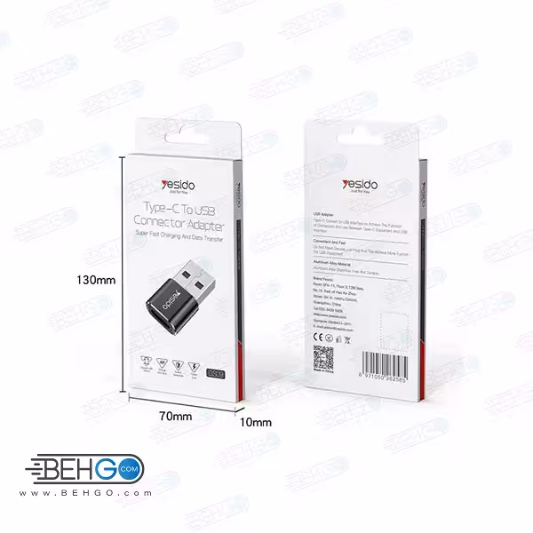 مبدل Type-C به USB OTG یسیدو مدل YSIDO Type-C To USB OTG Converter GS09