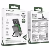 پاوربانک وایرلس 10000 مگ سیف ایس فست ACEFAST M17 توان 22.5 وات دارای استند