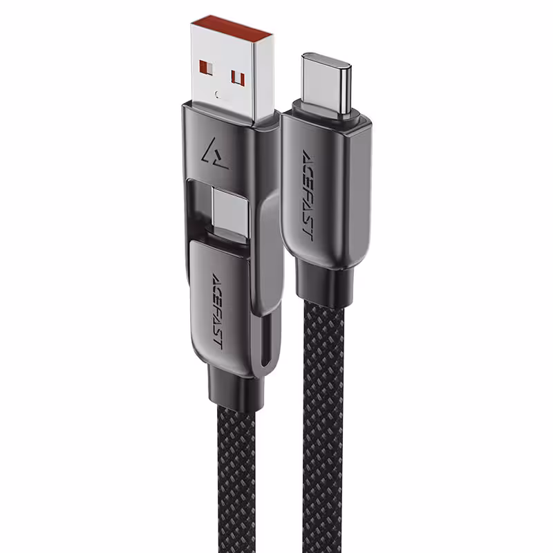 کابل شارژ 1.2 متری Type-C به Type-C ایس فست 50 وات مدل harging Data Cable C13-04 USB-A / USB-C to USB-C