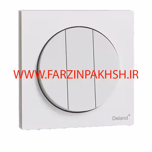 کلید و پریز توکار دلند مدل آوا سفید