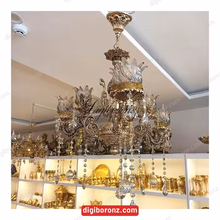 لوستر 6 شعله ويکتوريا شاخک معمولی