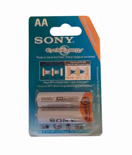 باتری قلمی قابل شارژ سونی بسته 2 عددی