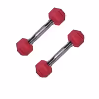 دمبل شش ضلعی رنگی 1کیلو رنگی بسته 2 عددی