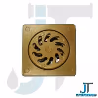 کفشور طلایی آلومینیوم 10 سانت دریچه دار(سوسگیر)