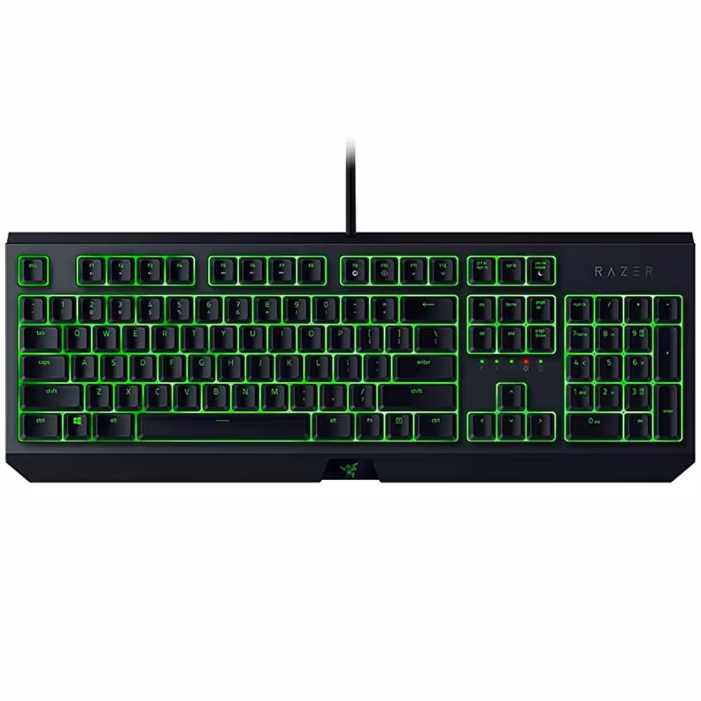 کیبورد گیمینگ ریزر مدل Razer BlackWidow ESSENTIAL Mechanical Green Switch