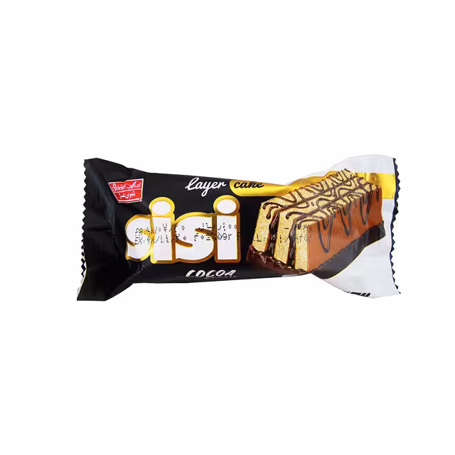 کیک لایه ای کرمدار وانیلی سی سی شیرین عسل 40 گرمی