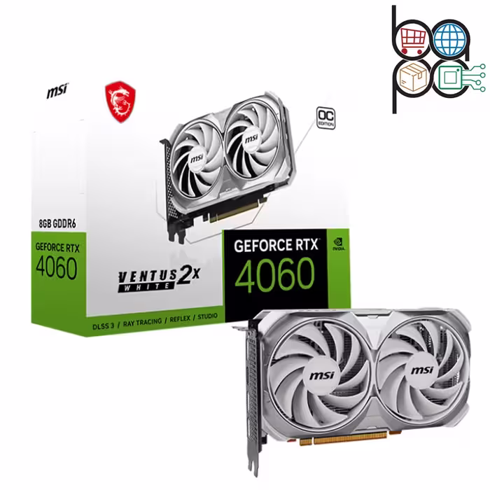 کارت گرافیک MSI RTX 4060 VENTUS 2X WHITE 8G OC