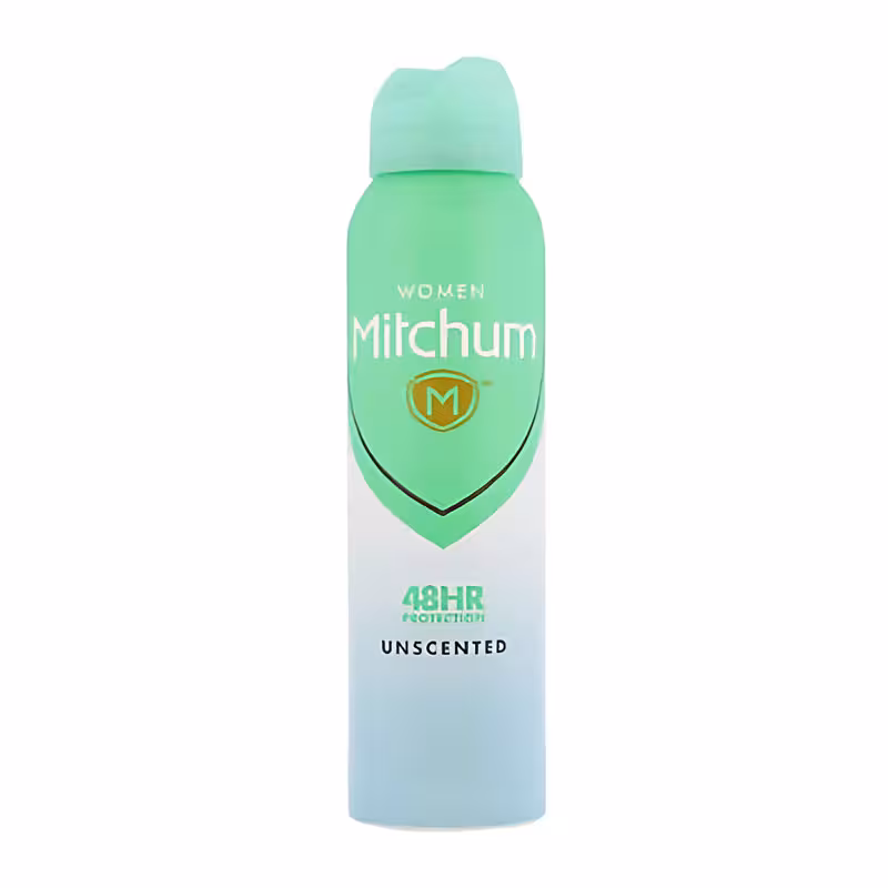 اسپری ضد تعریق زنانه 48 ساعته میچام Mitchum رایحه Unscented حجم 150ml