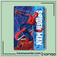 دفتر مدرسه طرح مرد عنکبوتی برند لانگو