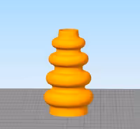 مدل سه بعدی گلدان حلقه ای (STL)
