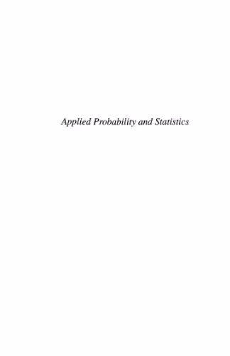 خرید و دانلود نسخه کامل کتاب Applied Probability and Statistics