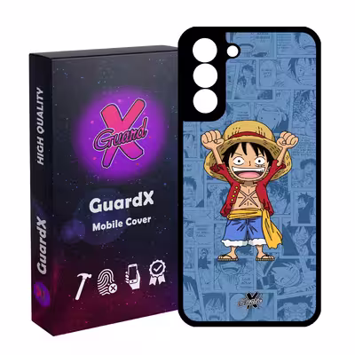 کاور گارد ایکس طرح One Piece Luffy Anime مدل Glass10464 مناسب برای گوشی موبایل سامسونگ Galaxy S21 FE