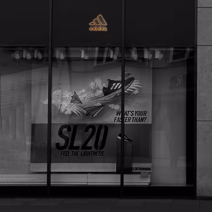 چراغ دیواری نئون دیزاین طرح YL