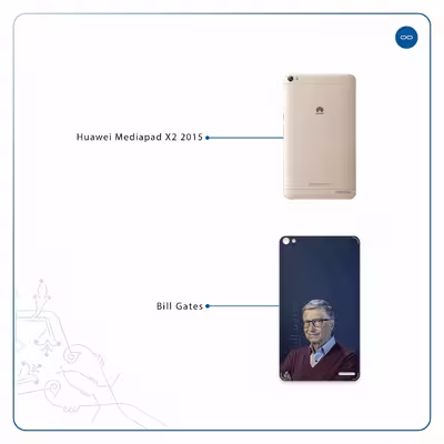 برچسب پوششی ماهوت مدل Bill Gates مناسب برای تبلت هوآوی Mediapad X2 2015